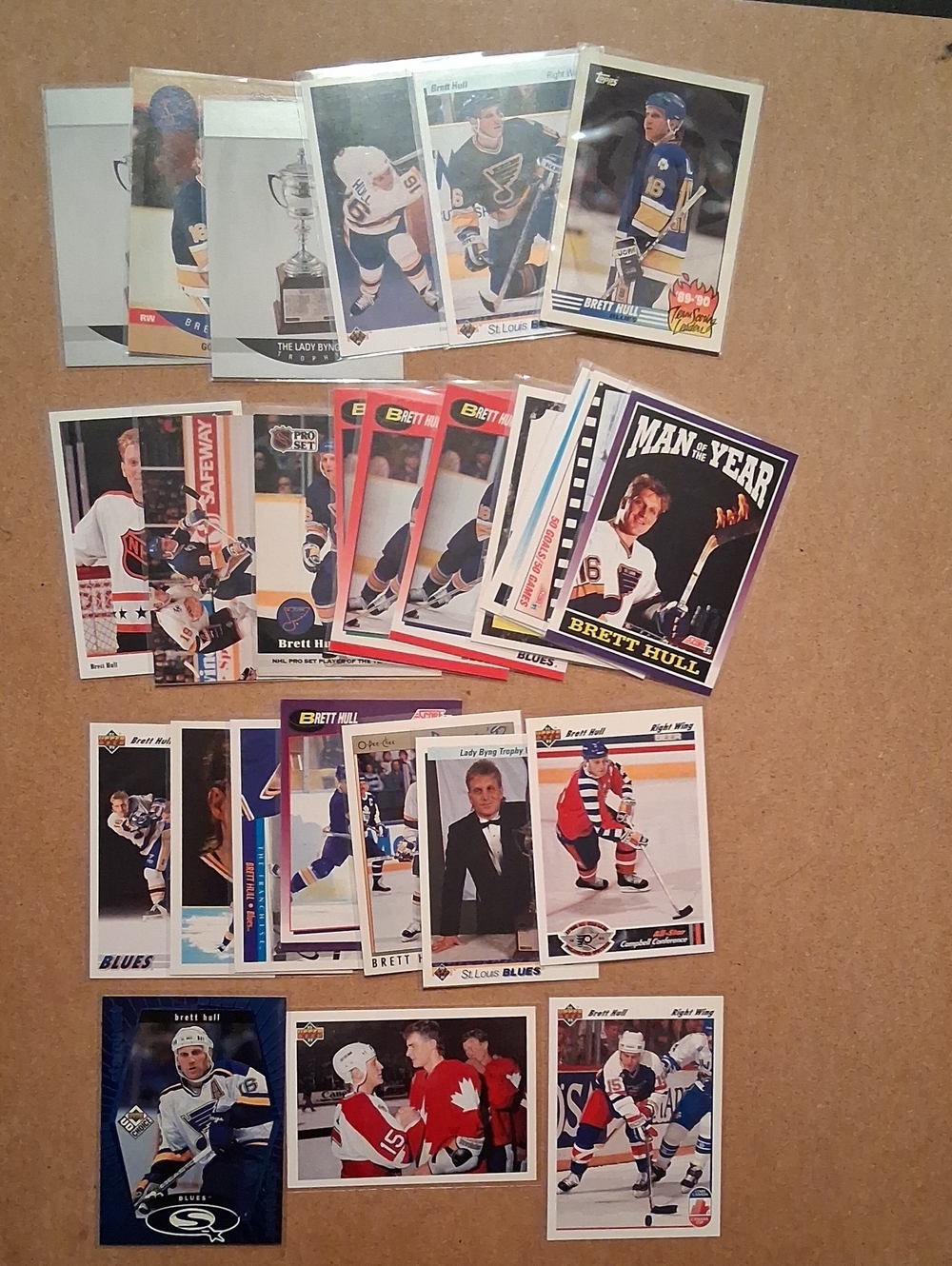 Brett Hull Hockey Card Collection - Multi Color